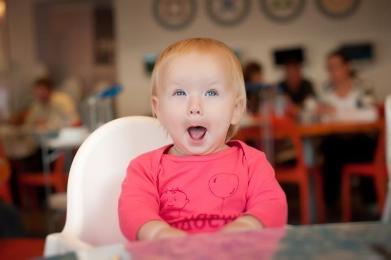 Cute Toddler at Table